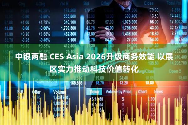 中银两融 CES Asia 2026升级商务效能 以展区实力推动科技价值转化